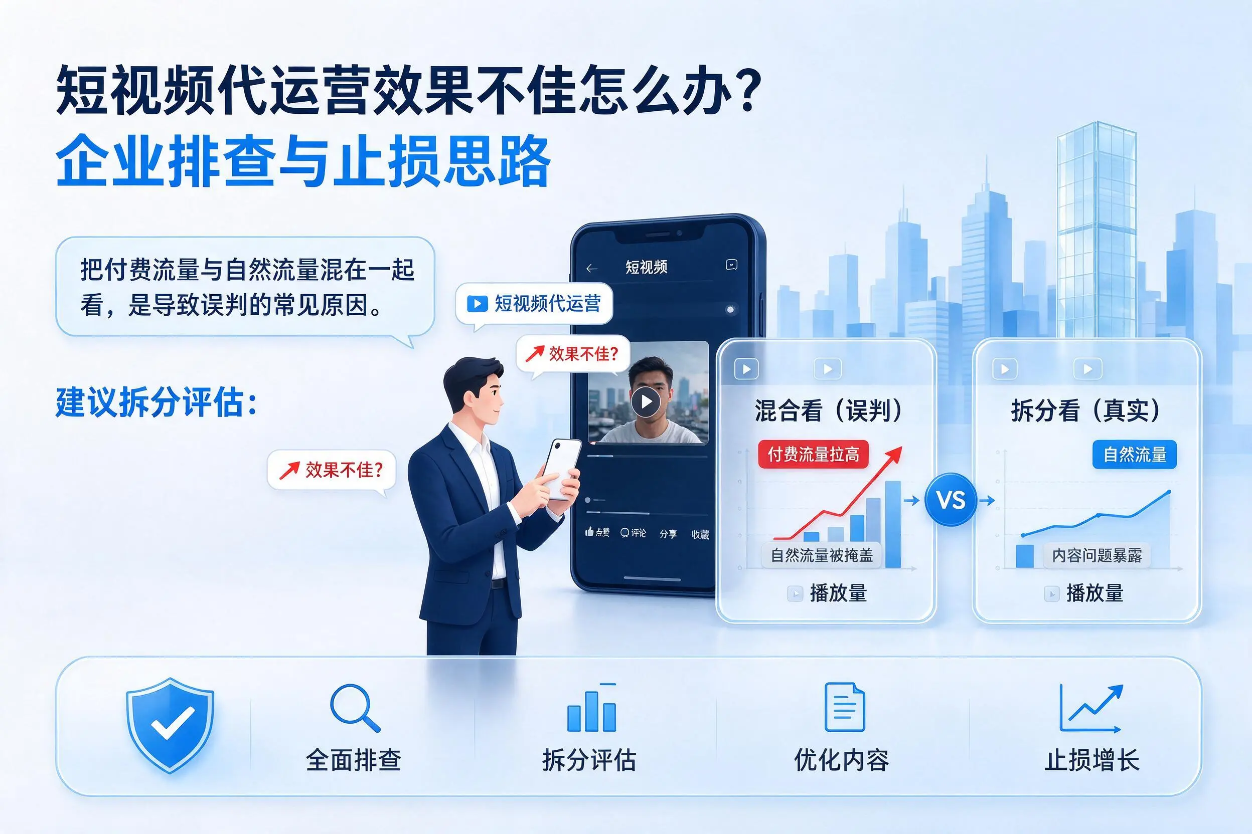 短视频代运营效果不佳怎么办？阿勒泰企业排查与止损思路