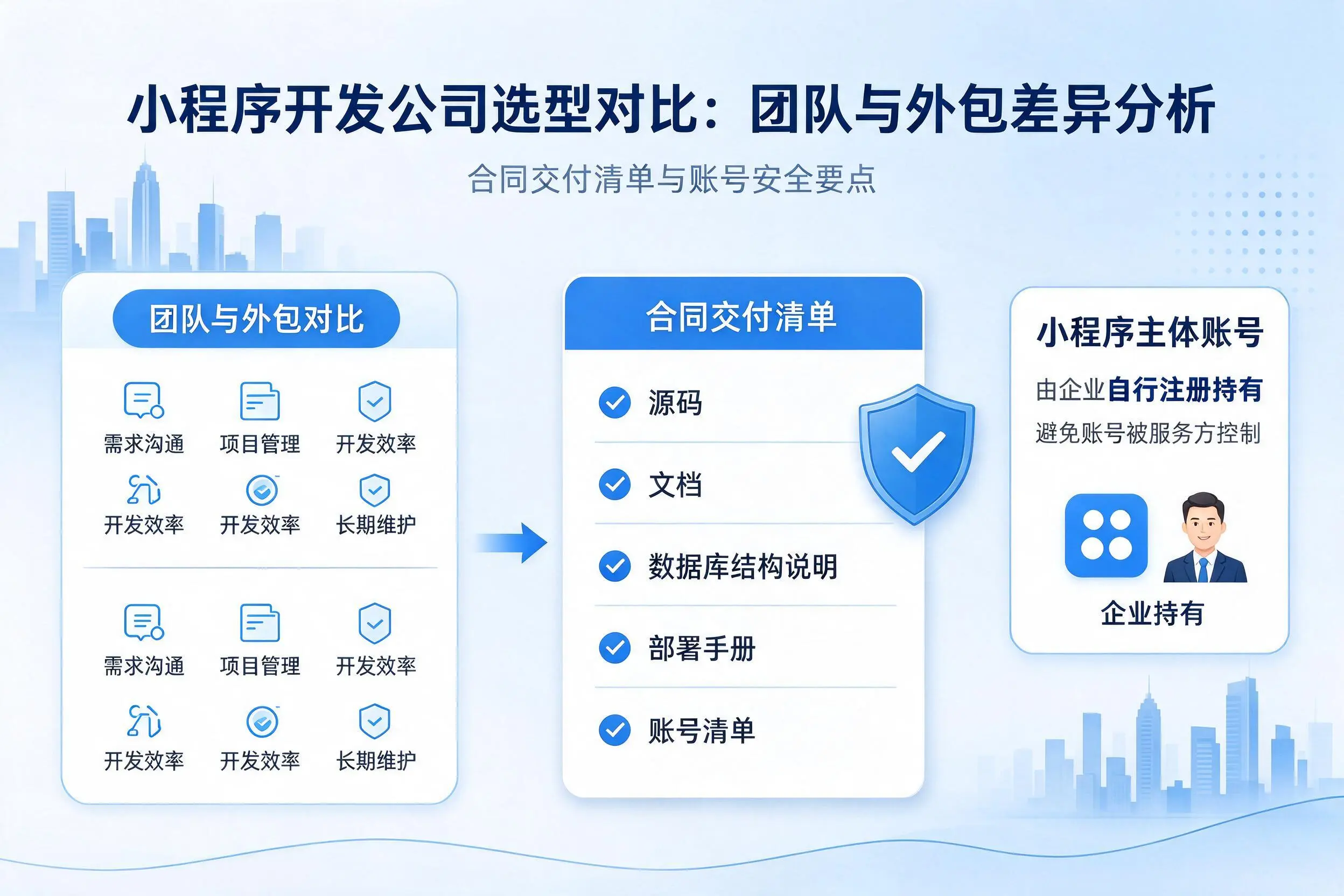 阿勒泰小程序开发公司选型对比：团队与外包差异分析