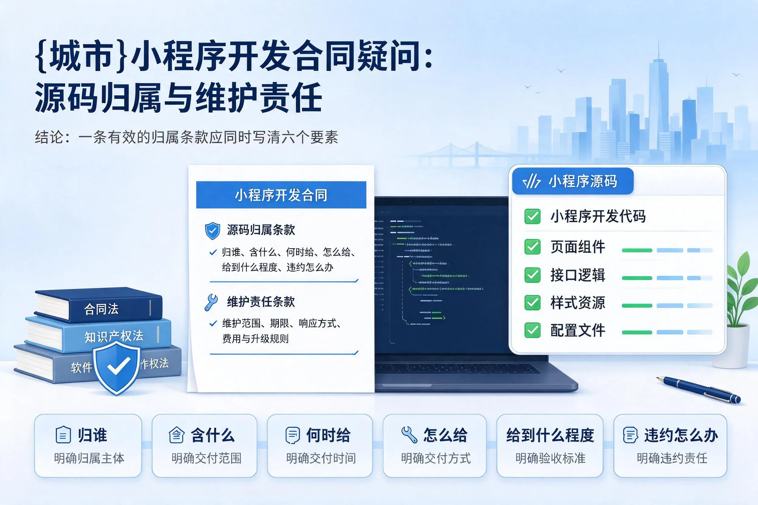 阿勒泰小程序开发合同疑问：源码归属与维护责任