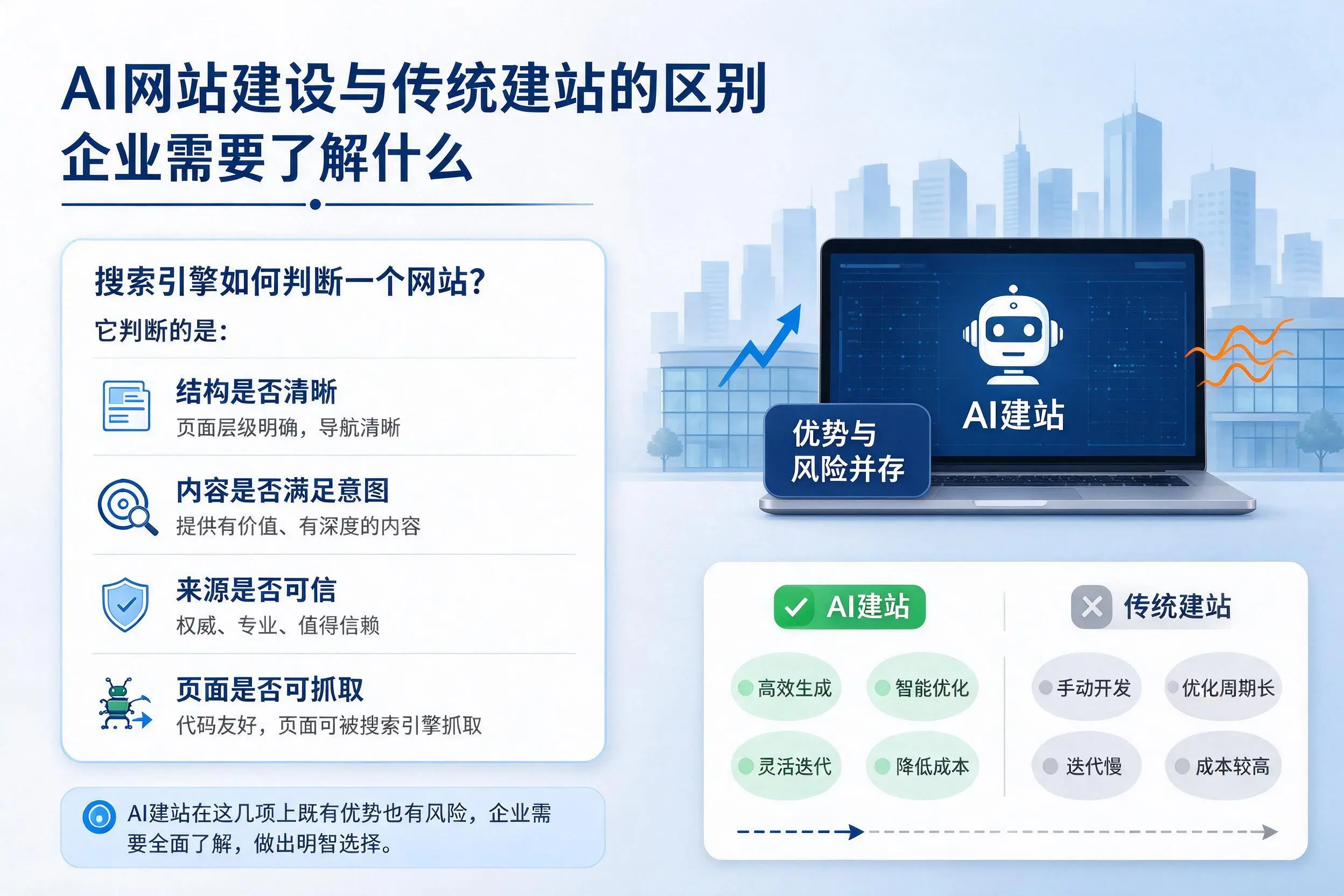AI网站建设与传统建站的区别，阿勒泰企业需要了解什么