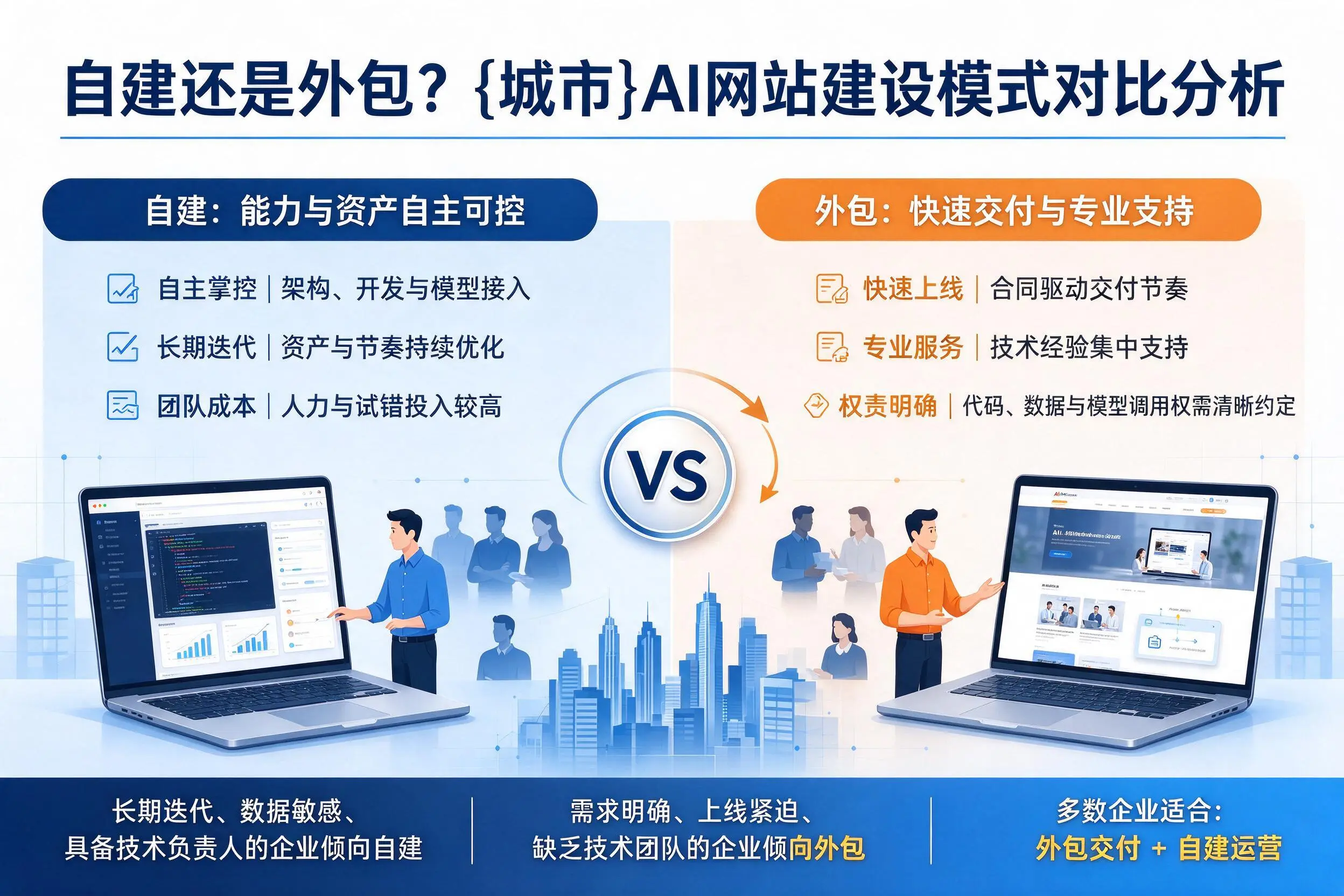 自建还是外包?阿勒泰AI网站建设模式对比分析