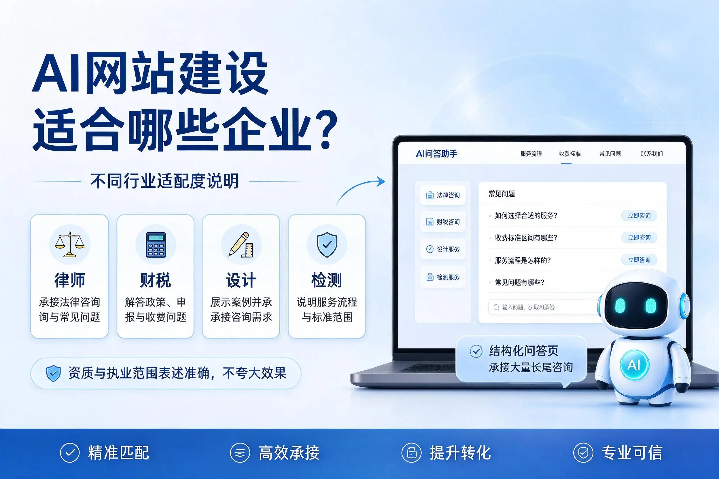 AI网站建设适合哪些企业？阿勒泰不同行业适配度说明