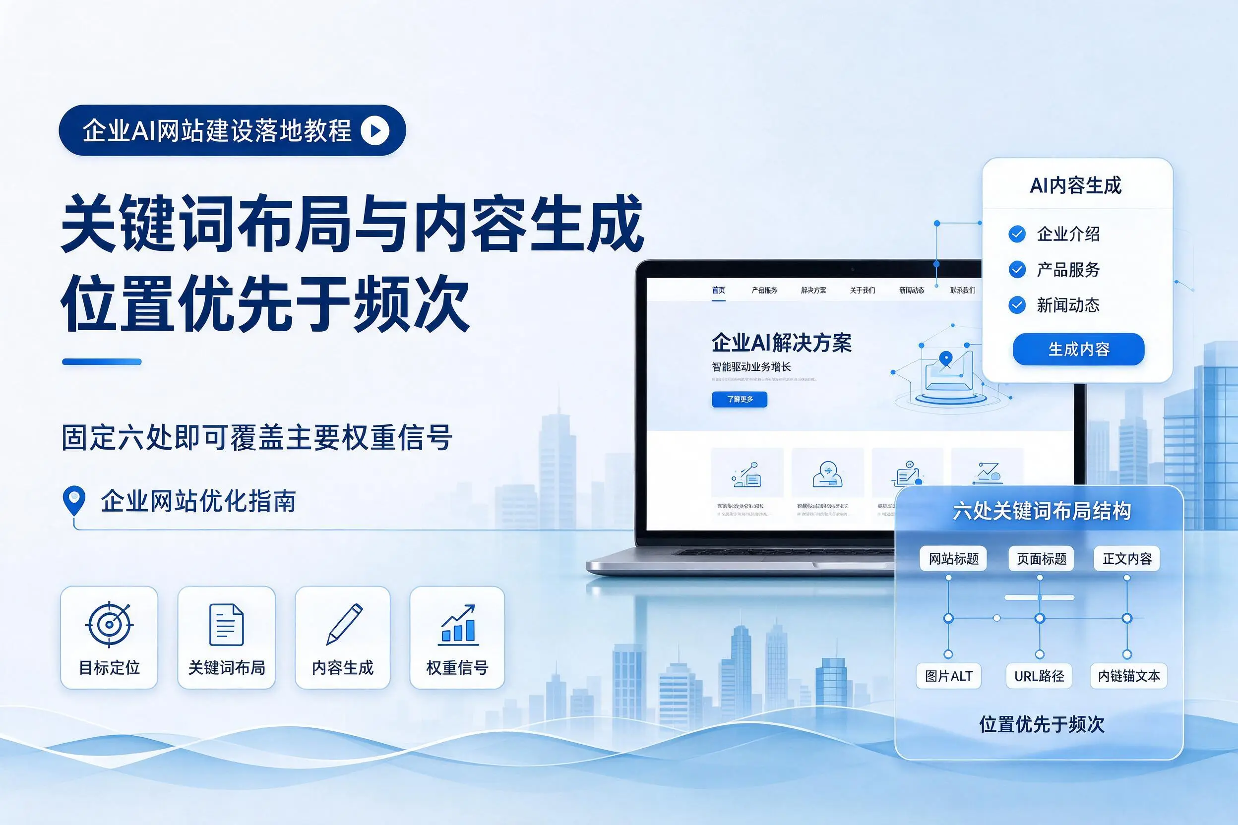 阿勒泰企业AI网站建设落地教程:关键词布局与内容生成